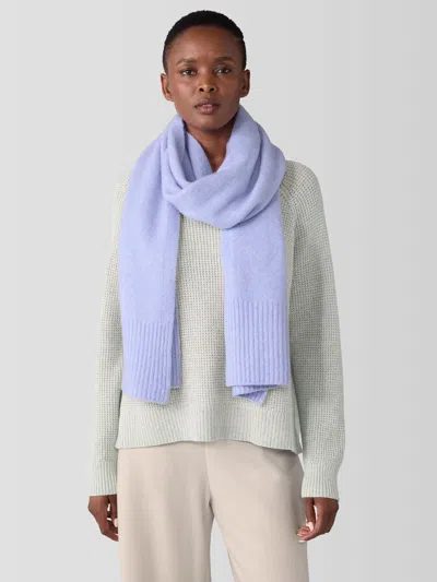 Eileen Fisher Cashmere Silk Bliss Scarf In Purple