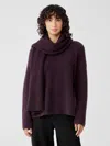 Eileen Fisher Cashmere Silk Bliss Scarf In Purple