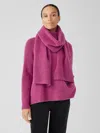 Eileen Fisher Cashmere Silk Bliss Scarf In Purple