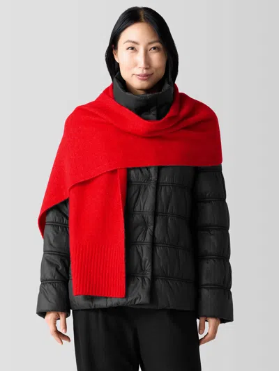 Eileen Fisher Cashmere Silk Bliss Scarf In Brown