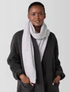 Eileen Fisher Cashmere Silk Bliss Scarf In White