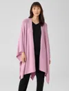 Eileen Fisher Cashmere Silk Bliss Serape In Pink
