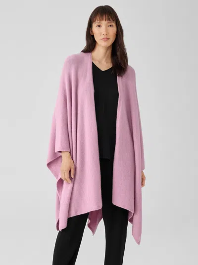 Eileen Fisher Cashmere Silk Bliss Serape In Pink