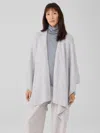 Eileen Fisher Cashmere Silk Bliss Serape In Gray