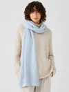 Eileen Fisher Cashmere Silk Bliss Wrap In Blue