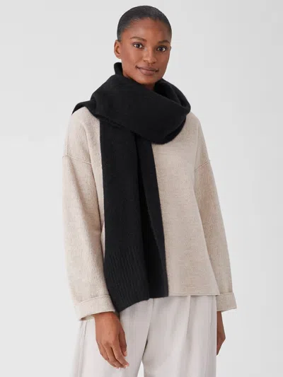 Eileen Fisher Cashmere Silk Bliss Wrap In Blue