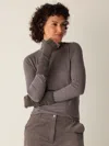 Eileen Fisher Cashmere Silk Boucle Bliss Glovelettes In Brown