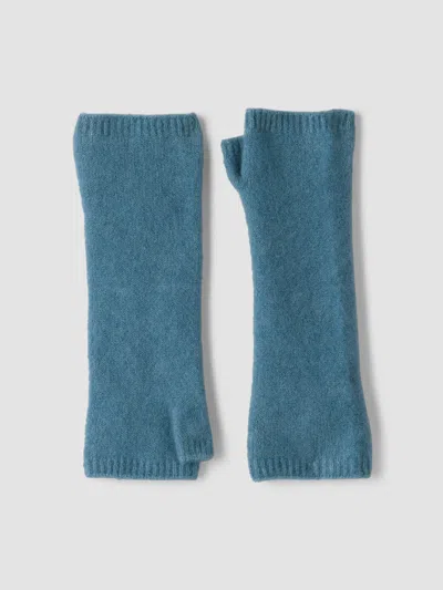 Eileen Fisher Cashmere Silk Boucle Bliss Glovelettes In Horizon