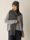 Eileen Fisher Cashmere Silk Boucle Bliss Scarf In Gray