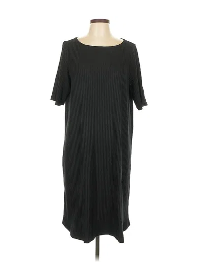 Pre-owned Eileen Fisher Casual Dress In Black