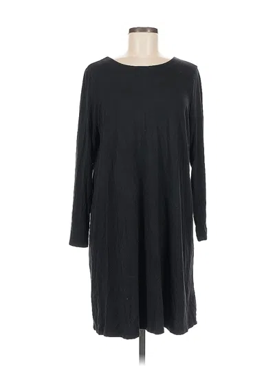 Pre-owned Eileen Fisher Casual Dress In Black