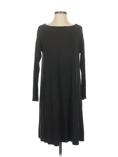 Pre-owned Eileen Fisher Casual Dress In Black