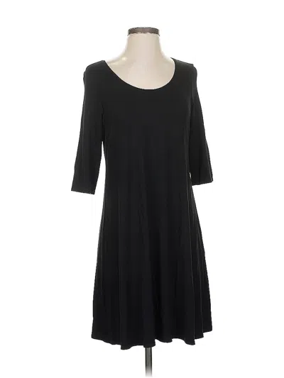 Pre-owned Eileen Fisher Casual Dress In Black