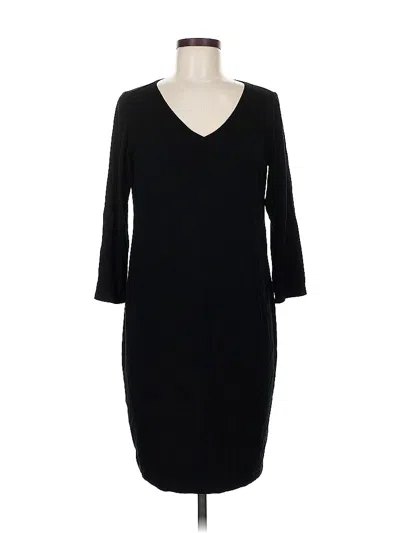 Pre-owned Eileen Fisher Casual Dress In Black