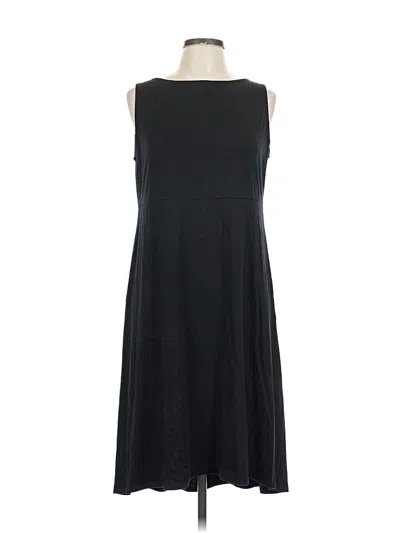 Pre-owned Eileen Fisher Casual Dress In Black