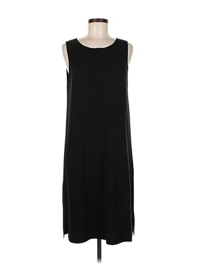 Pre-owned Eileen Fisher Casual Dress In Black