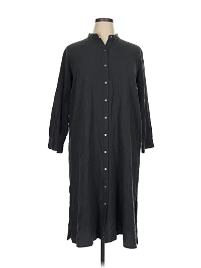 Pre-owned Eileen Fisher Casual Dress In Black