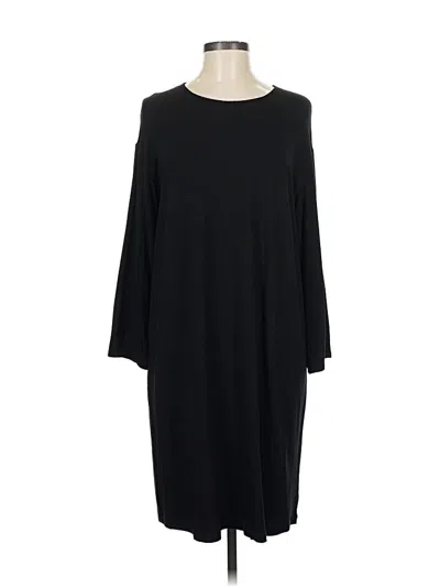 Pre-owned Eileen Fisher Casual Dress In Black