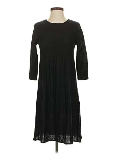 Pre-owned Eileen Fisher Casual Dress In Black