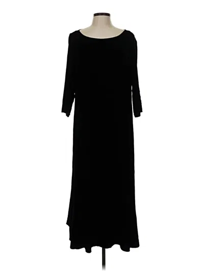 Pre-owned Eileen Fisher Casual Dress In Black