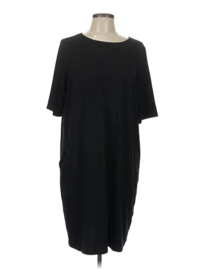 Pre-owned Eileen Fisher Casual Dress In Black