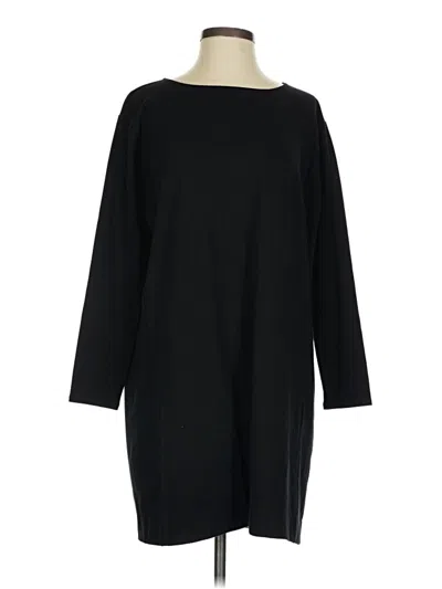 Pre-owned Eileen Fisher Casual Dress In Black