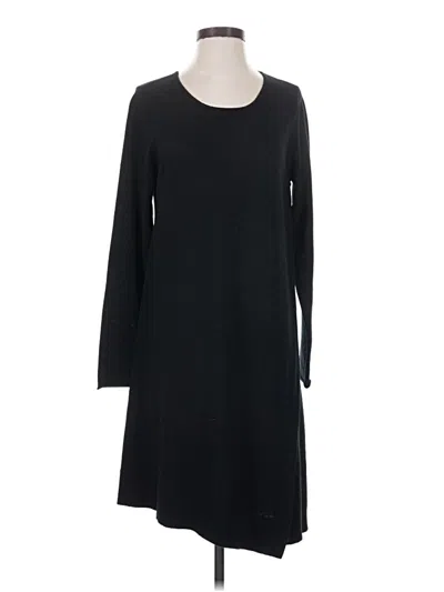 Pre-owned Eileen Fisher Casual Dress In Black