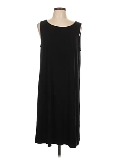Pre-owned Eileen Fisher Casual Dress In Black