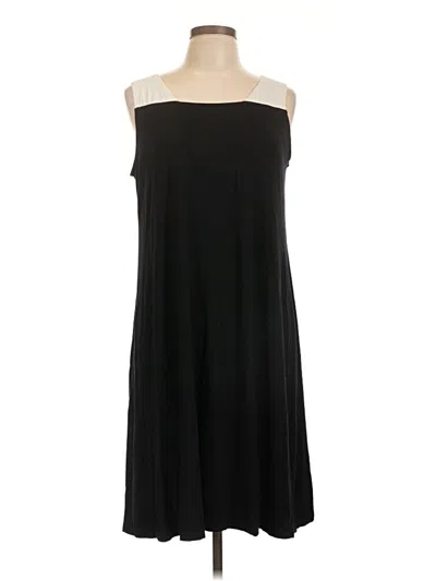 Pre-owned Eileen Fisher Casual Dress In Black