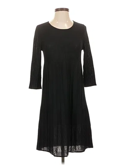 Pre-owned Eileen Fisher Casual Dress In Black