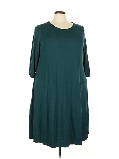 Pre-owned Eileen Fisher Casual Dress In Blue