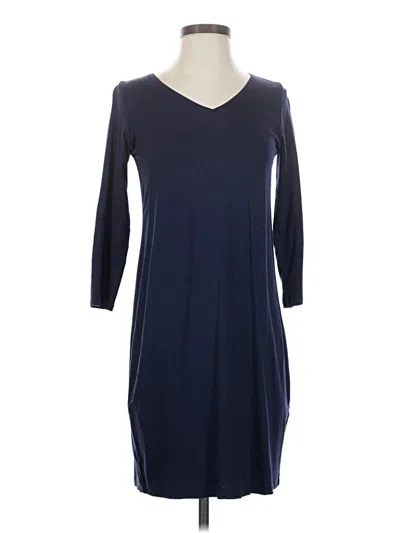 Pre-owned Eileen Fisher Casual Dress In Blue
