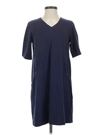 Pre-owned Eileen Fisher Casual Dress In Blue