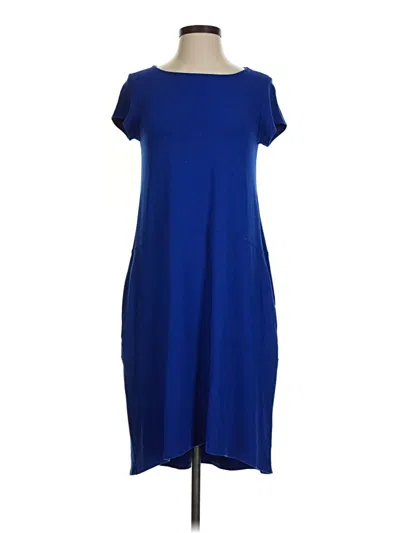 Pre-owned Eileen Fisher Casual Dress In Blue