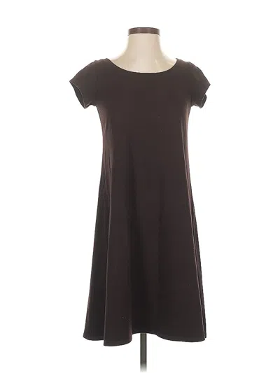 Pre-owned Eileen Fisher Casual Dress In Brown