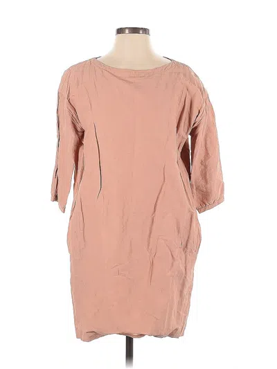 Pre-owned Eileen Fisher Casual Dress In Brown