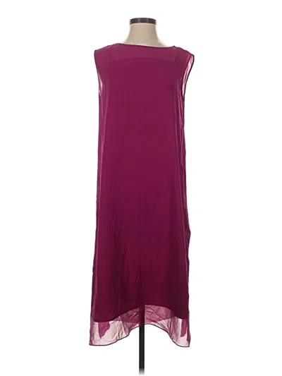 Eileen Fisher Casual Dress In Burgundy