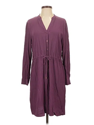 Pre-owned Eileen Fisher Casual Dress In Burgundy