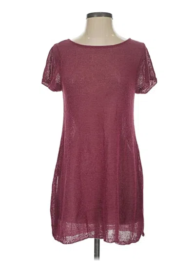 Pre-owned Eileen Fisher Casual Dress In Burgundy