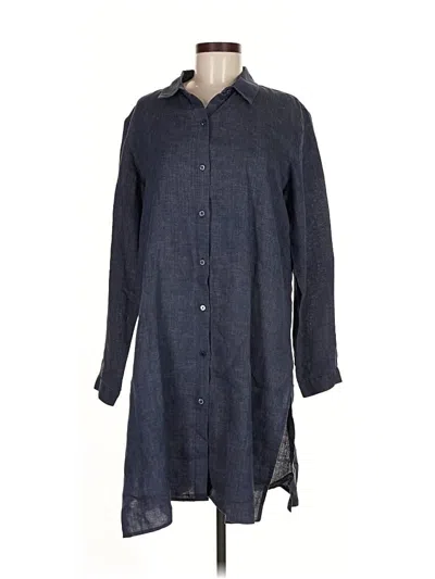 Pre-owned Eileen Fisher Casual Dress In Gray