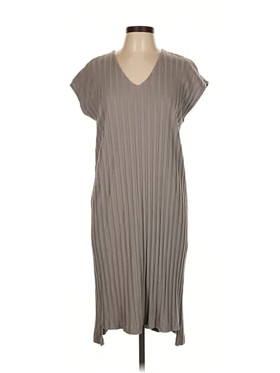Pre-owned Eileen Fisher Casual Dress In Gray