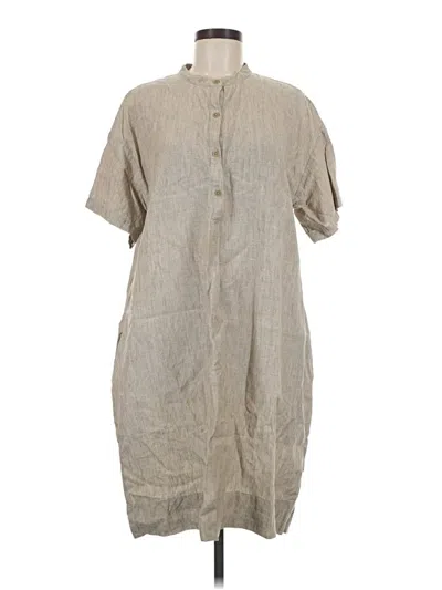 Pre-owned Eileen Fisher Casual Dress In Gray