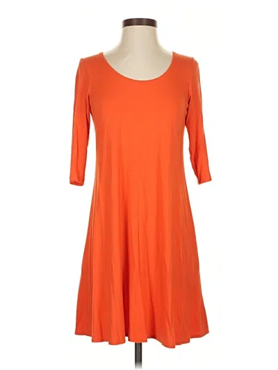 Pre-owned Eileen Fisher Casual Dress In Orange