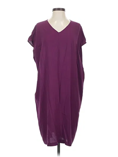 Pre-owned Eileen Fisher Casual Dress In Purple