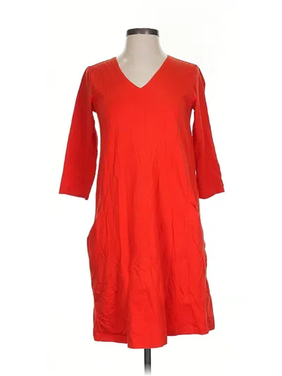 Pre-owned Eileen Fisher Casual Dress In Red