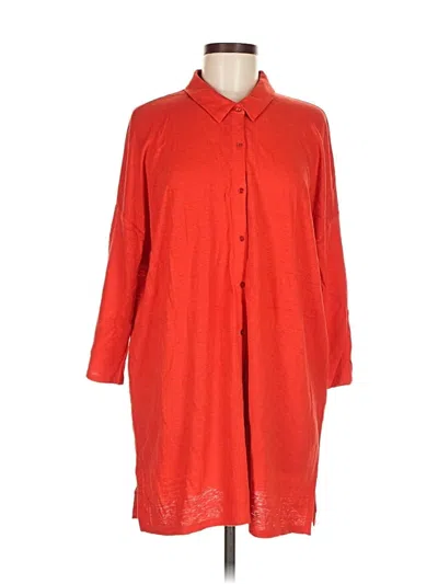 Pre-owned Eileen Fisher Casual Dress In Red