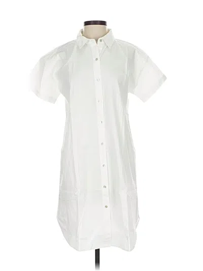 Pre-owned Eileen Fisher Casual Dress In White