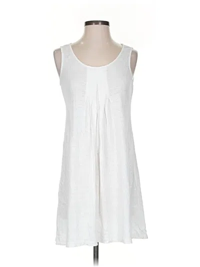 Pre-owned Eileen Fisher Casual Dress In White