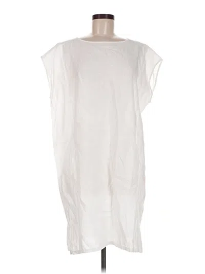 Pre-owned Eileen Fisher Casual Dress In White
