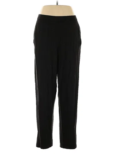 Pre-owned Eileen Fisher Casual Pants In Black